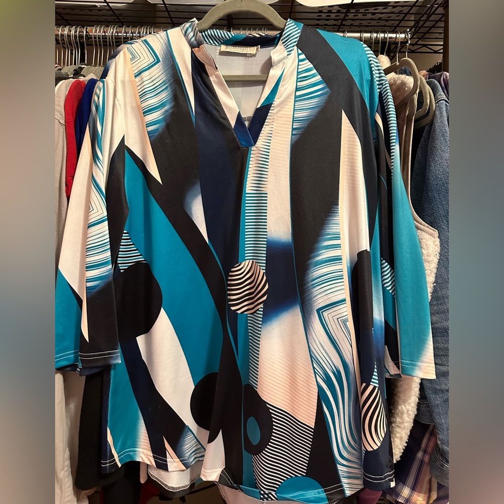 BaiShengGT Print Blouse - XL